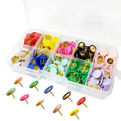 100pc colored round head - round,