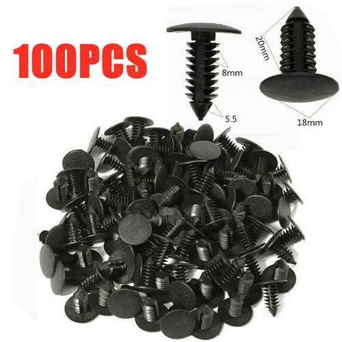 100x 8mm bumper clips - 100x, auto
