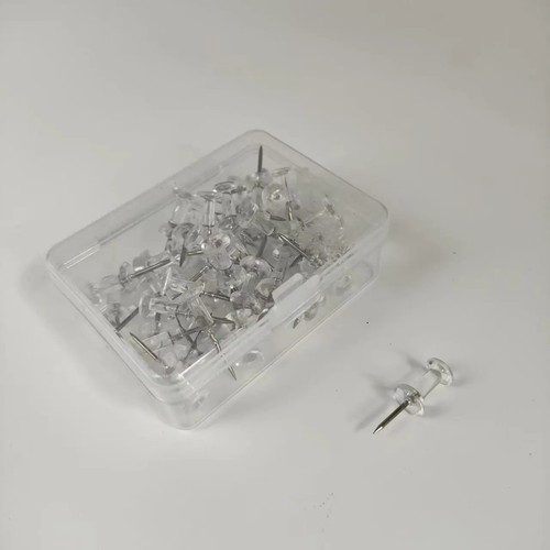 50pcs clear plastic push pins - 50pcs,